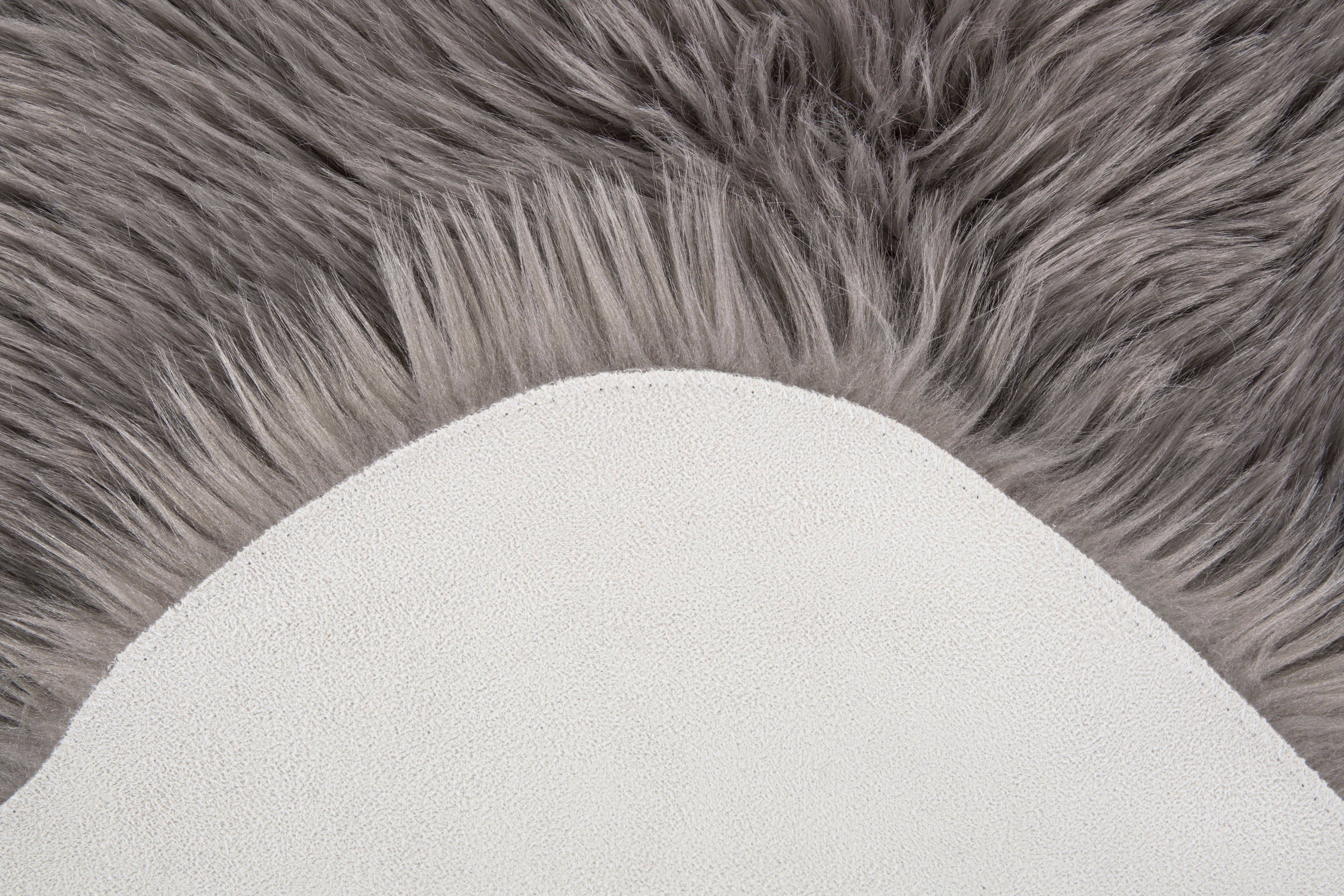 Fellteppich Ovium, Andiamo, fellförmig, Höhe: 60 mm, Kunstfell, Größe 55x80 cm, weicher & flauschiger Hochflor