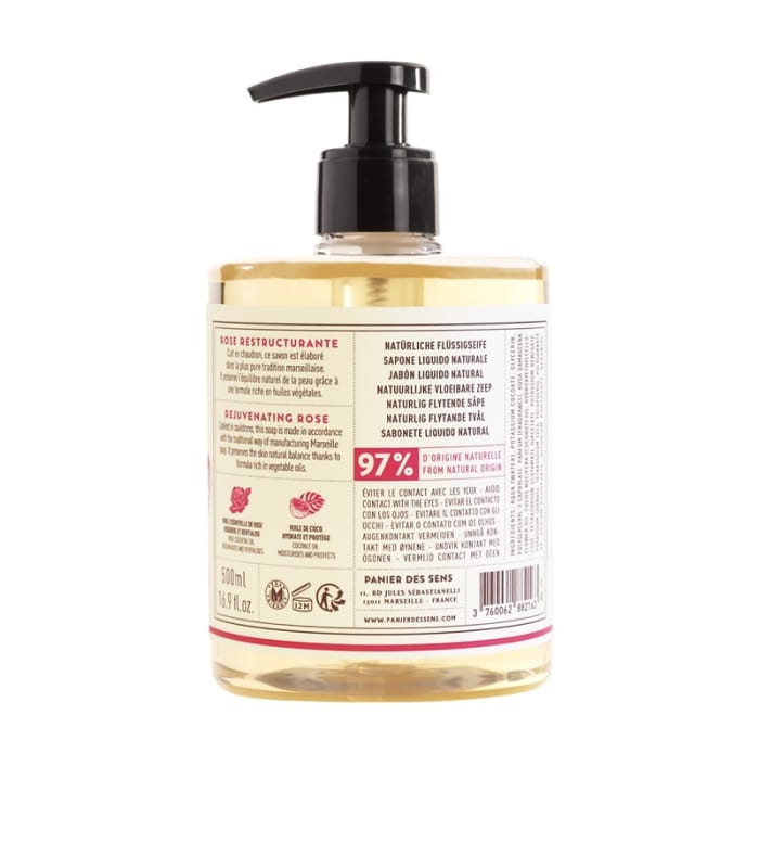 PANIER DES SENS-SAVON LIQUIDE DE MARSEILLE-Rose Restructurante