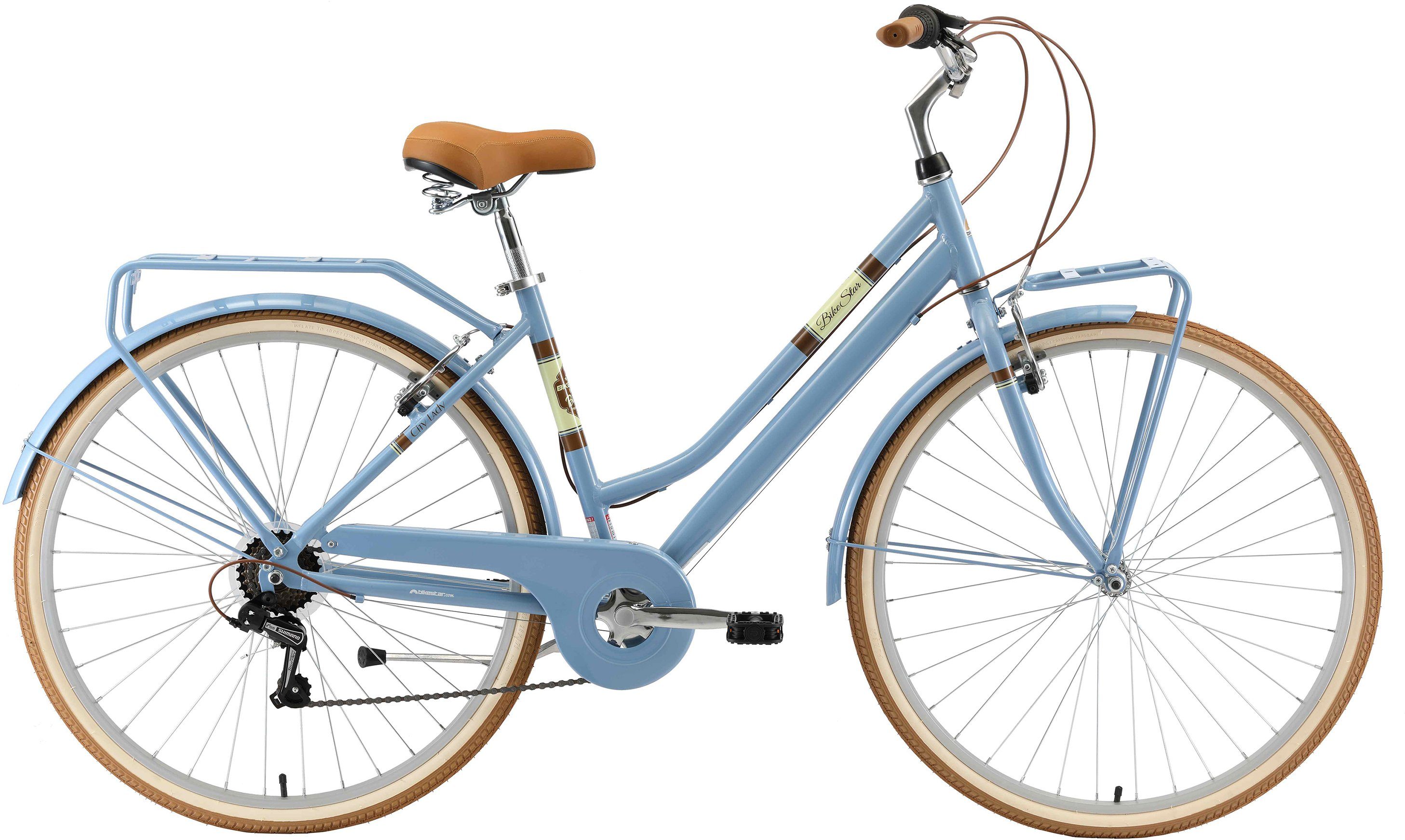 Bikestar Cityrad, 7 Gang Shimano RD-TY21 Schaltwerk, Kettenschaltung