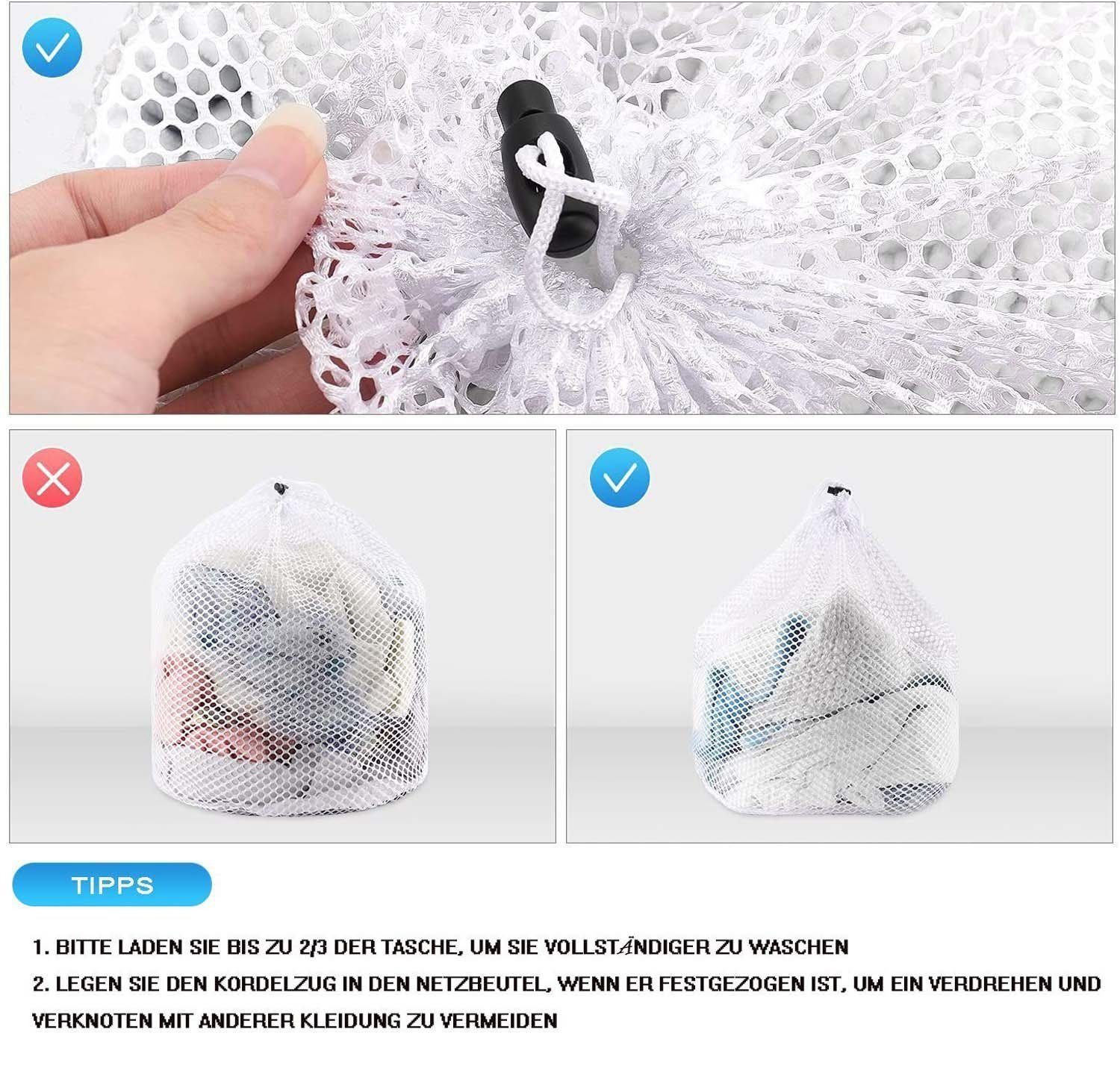 LENBEST Wäschesäckchen Wäschesäckchen 4pcs Drawstring Wäschesack,(4-St), (4-St., Leicht zu tragen), wiederverwendbar und langlebig