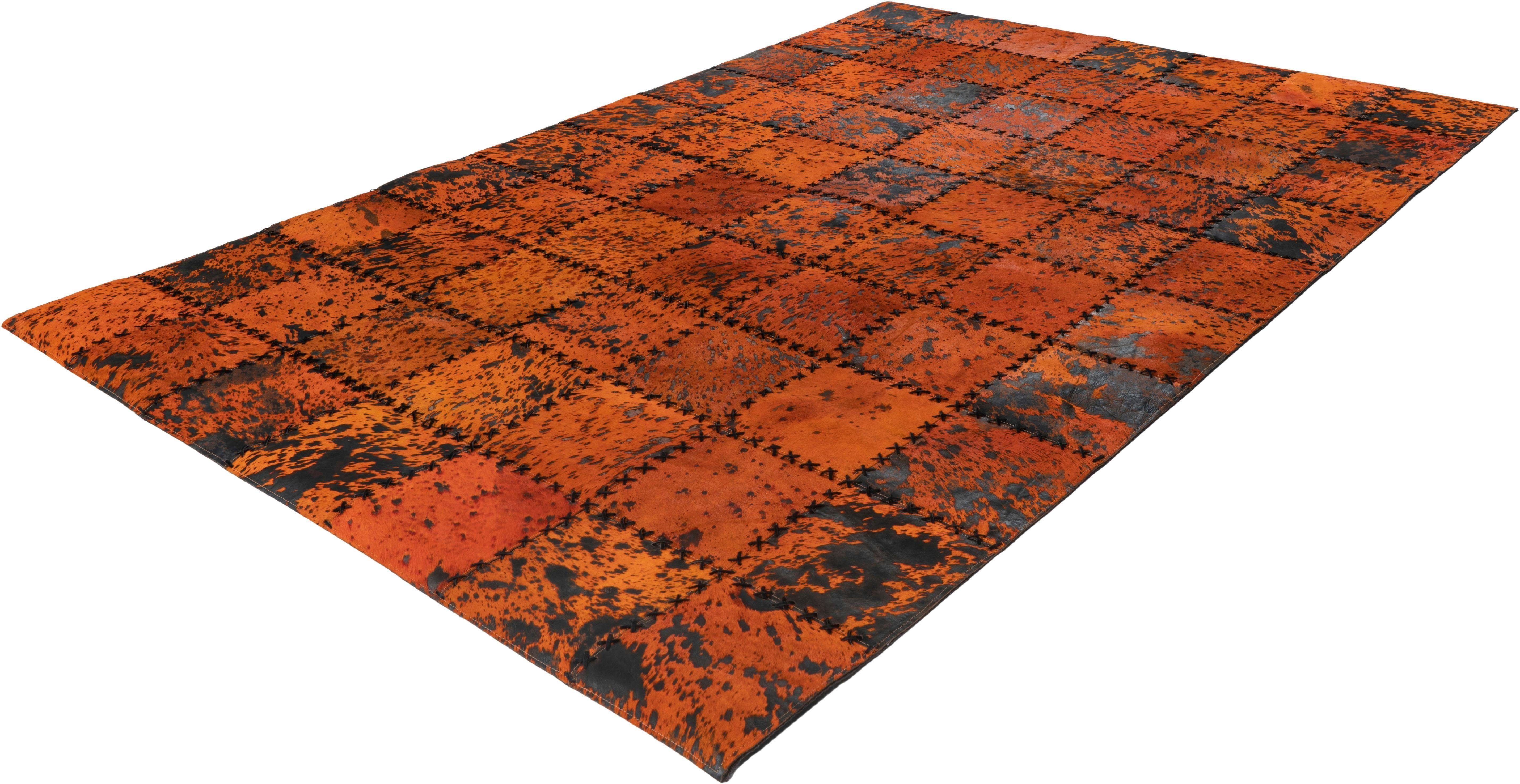 Fellteppich Rankel 205, calo-deluxe, rechteckig, Höhe: 5 mm, echtes Rinderfell, Wohnzimmer