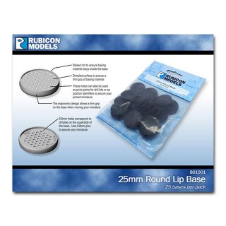 Plastic Round Bases 25mm (25)