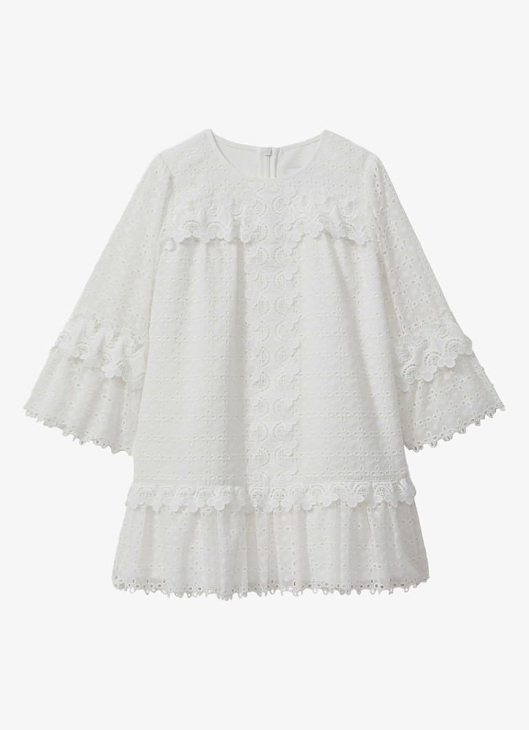 Reiss Zadie tunic dress with embroidery