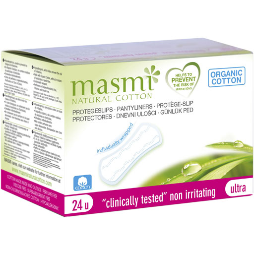 BIO SLIPEINLAGEN ultra 100% Bio-Baumwolle MASMI  24 St