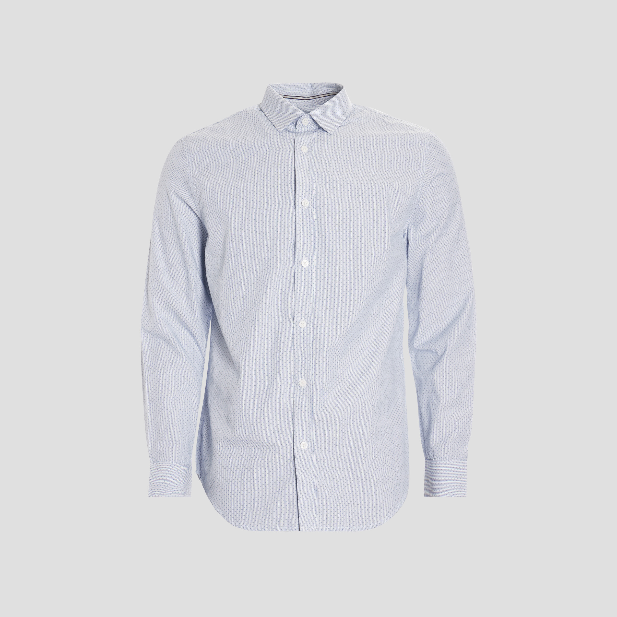 Chemise droite manches longues blanc homme | La Halle