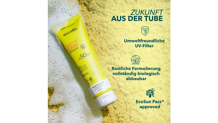 eco elio Mehr Care Sonnencreme LSF50 150 ml