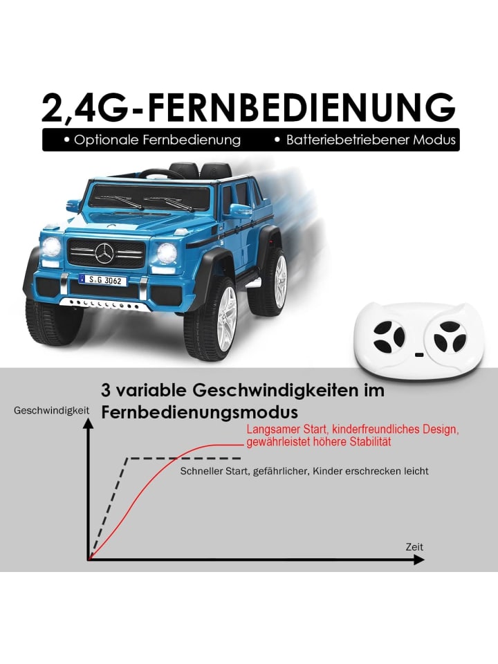 COSTWAY 12V Elektroauto ab 3 Jahren in Blau günstig kaufen onesize