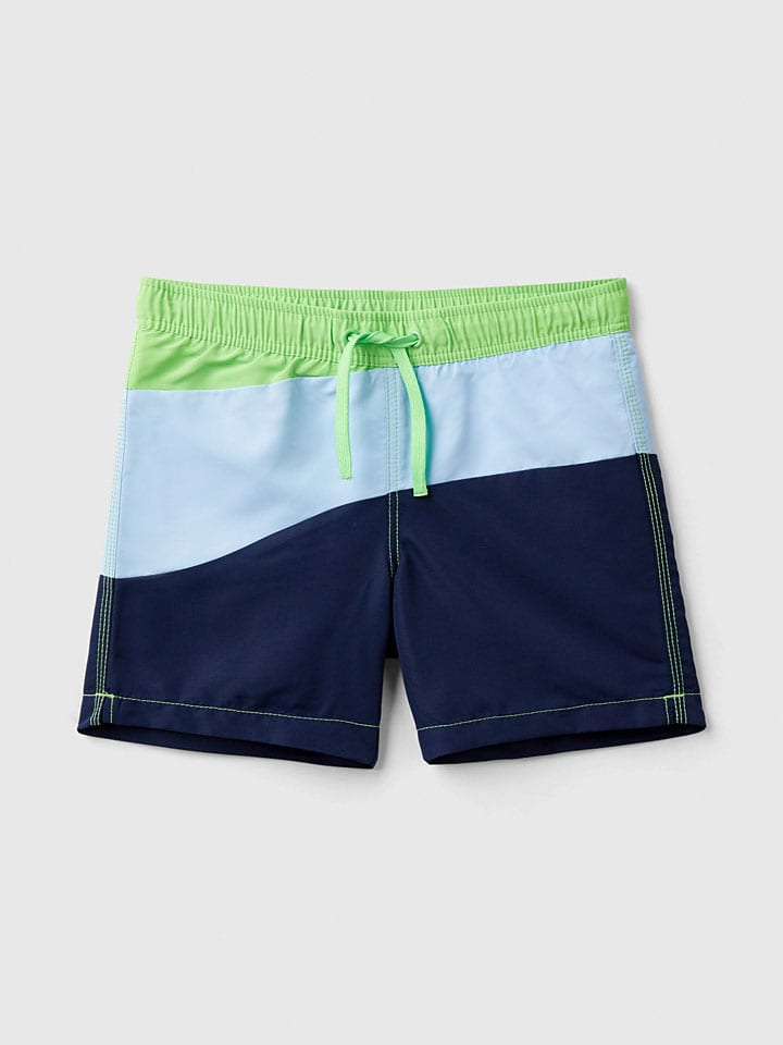 Benetton Badehose in Blau/ Grün günstig kaufen