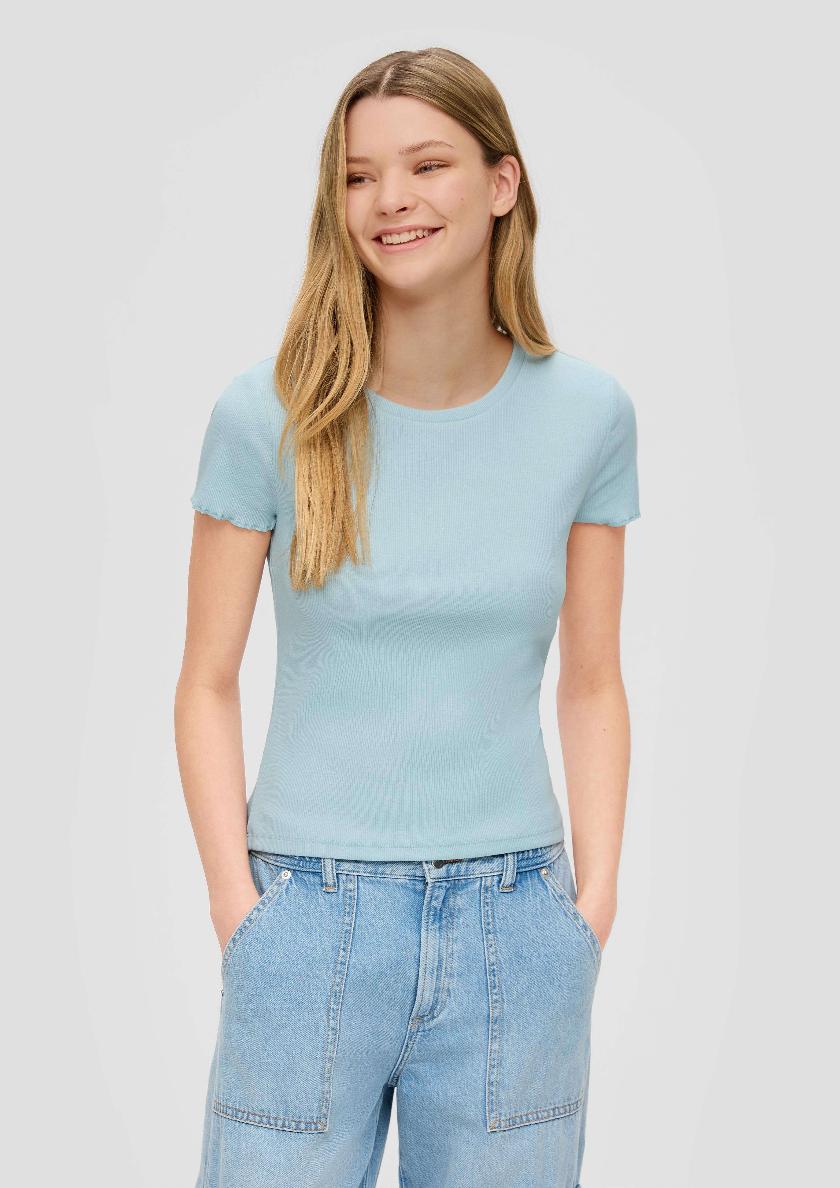 Cropped Top mit Rippstruktur  2141204-6103