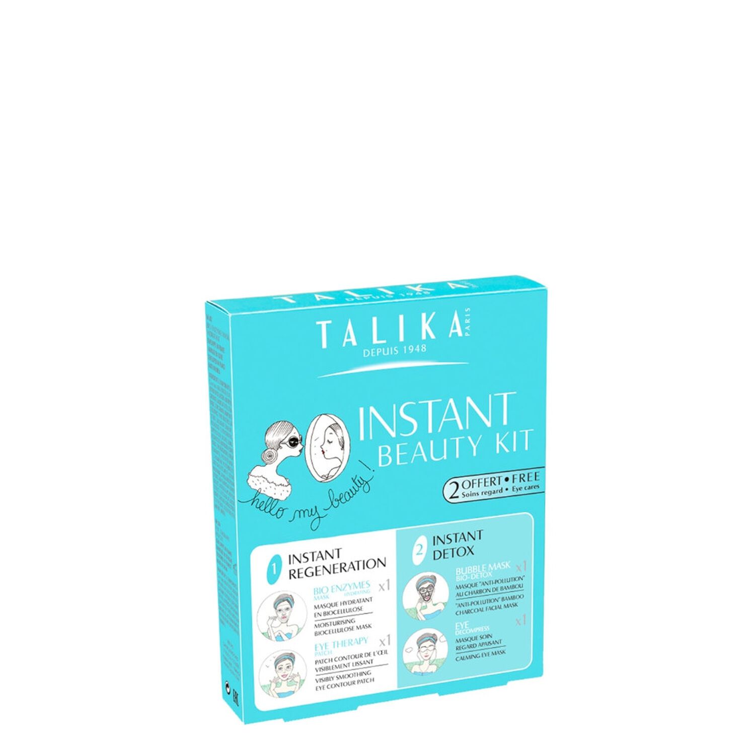 Talika Instant Beauty Kit Masques Visage et Patchs Yeux