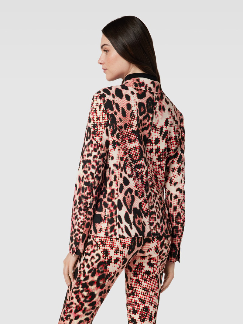 Blazer mit Allover-Muster in rot