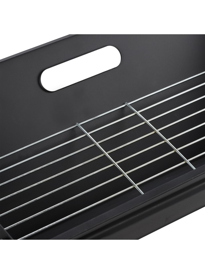 relaxdays Klappgrill in Schwarz - (B)45,5x (H)30 x (T)30 cm günstig kaufen onesize