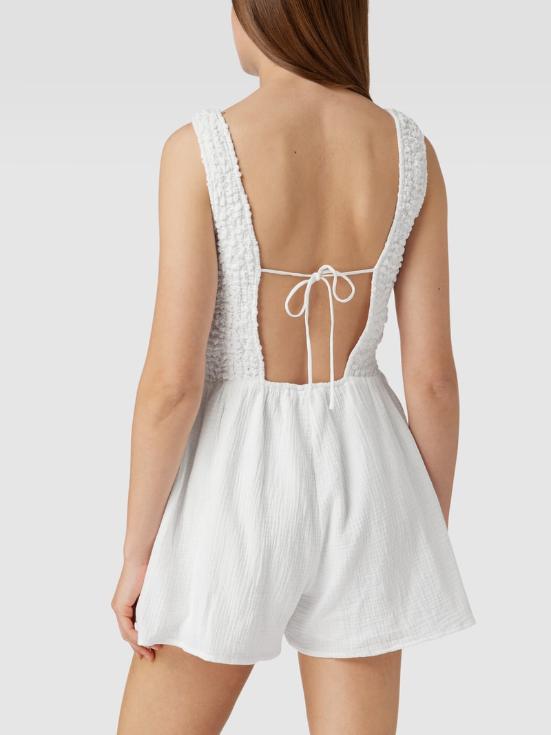 Playsuit aus Baumwolle in offwhite
