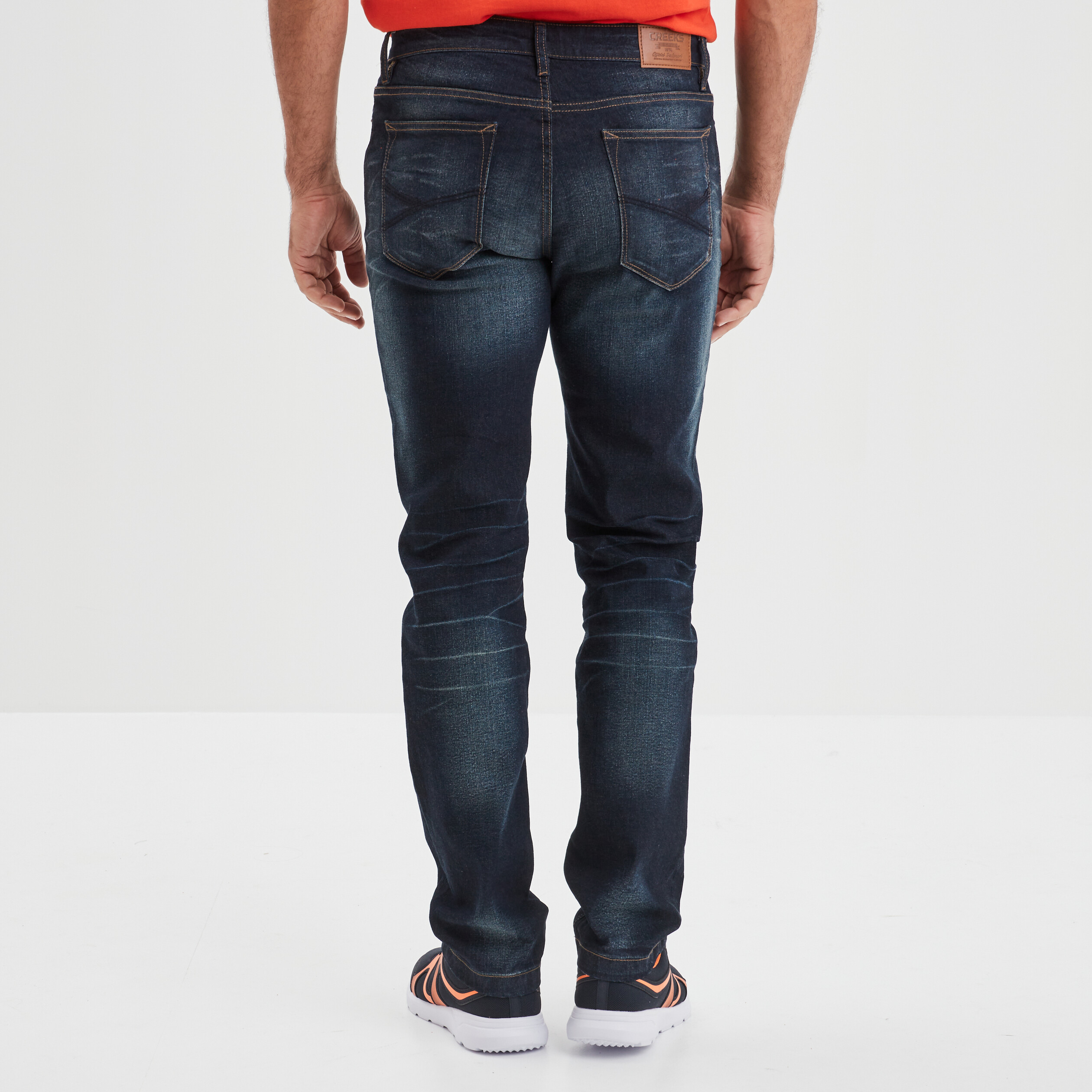 Jeans regular stretch 5 poches Creeks denim brut homme | La Halle