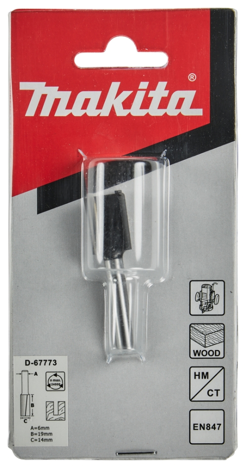 Freză de canelat Makita Accessories D-67773 14 x 19 mm S6