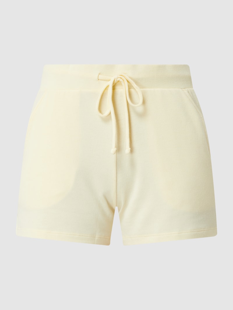 Lounge-Hose mit Stretch-Anteil in pastellgelb