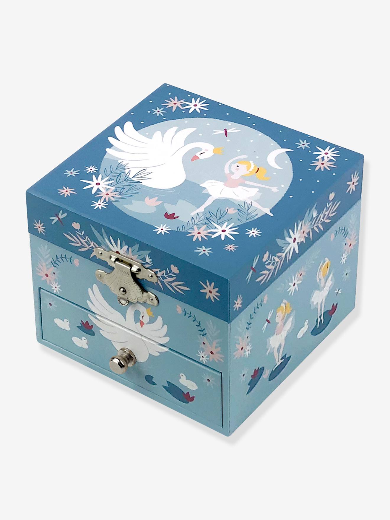 Trousselier Kinder Spieldose SCHWANENSEE TROUSSELIER - blau