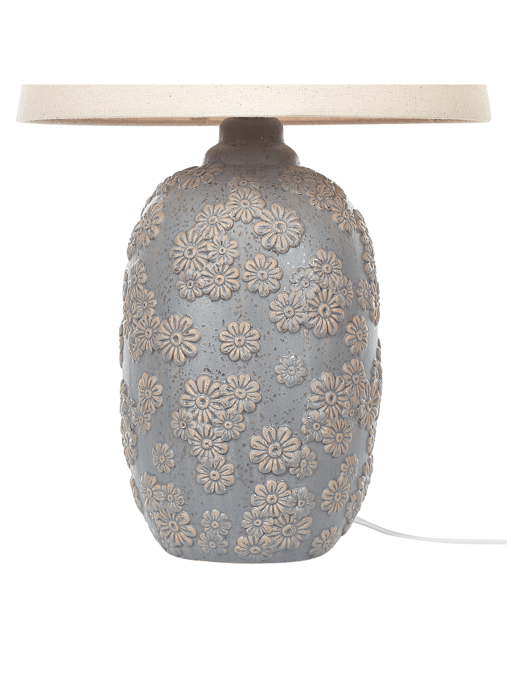 Beliani Tischleuchten FERREY in Grau/Beige - (W) 30 x (H) 46 x (L) 30 cm günstig kaufen onesize