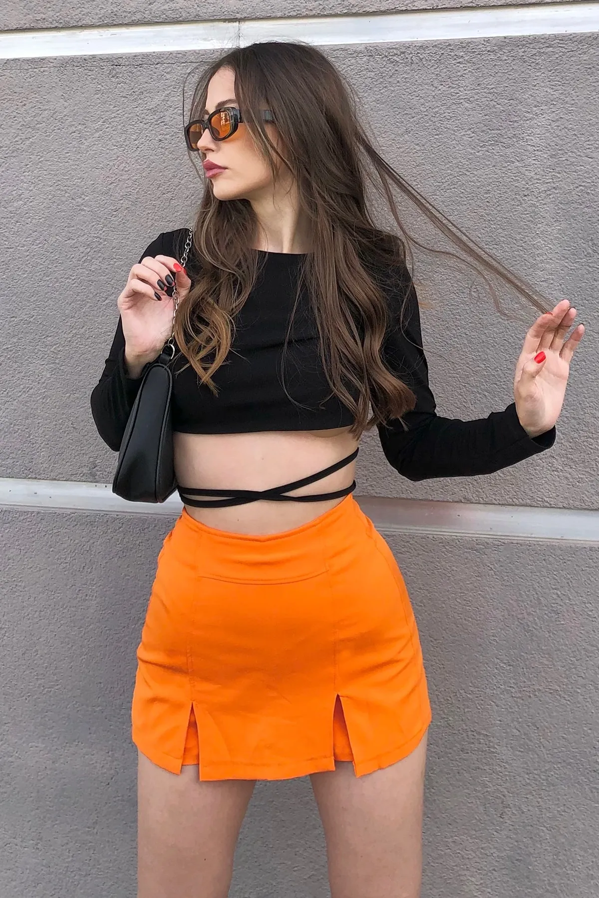 VAGGON  Shorts - Orange - Mittlerer Bund