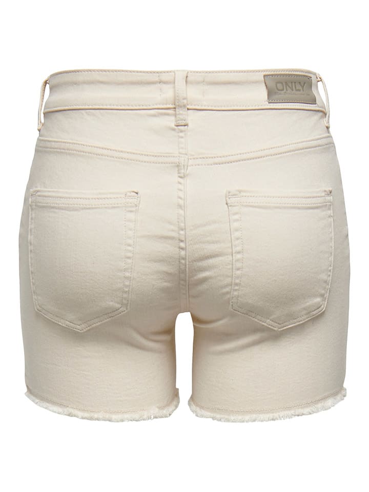 ONLY Jeans-Shorts in Creme günstig kaufen