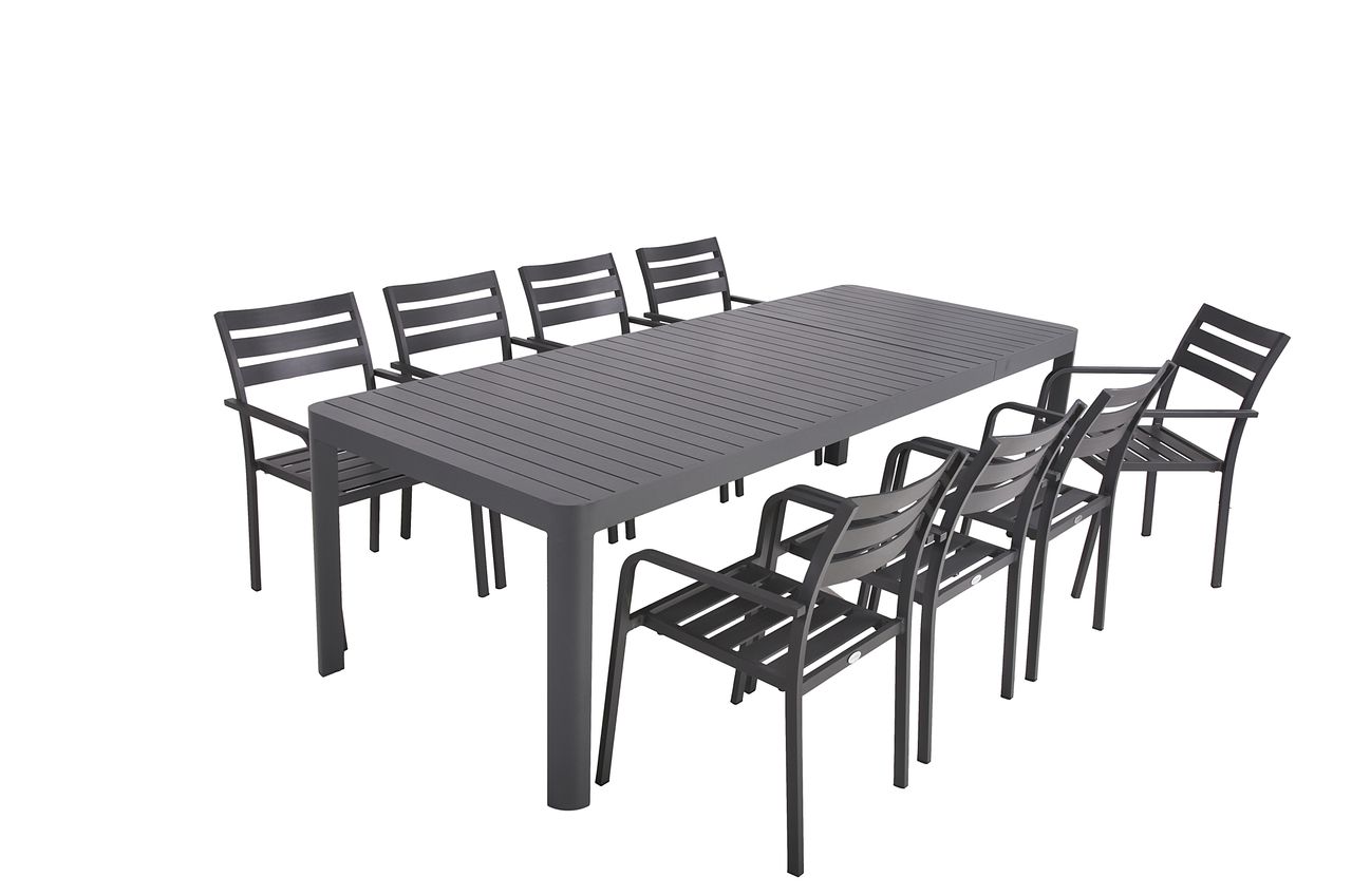 Garden Pleasure Tischgruppe AMIRA Set 03, 9-tlg.