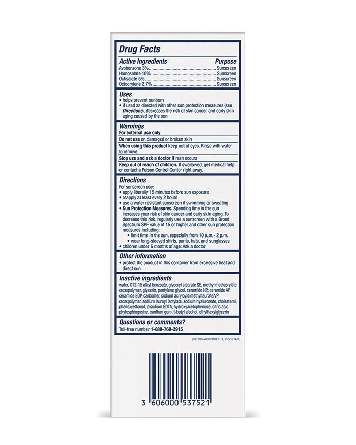 Lotion hydratante ultra-légère FPS 30 Hydratant léger et sans huile avec FPS