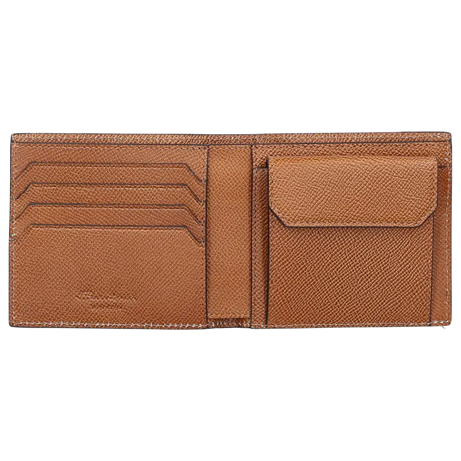 Santoni - Portemonnaie A2376 Kalbsleder - braun