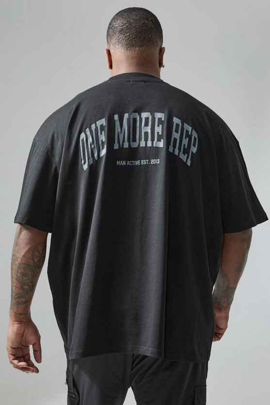 Plus Active Extended Neck One More Rep T-shirt