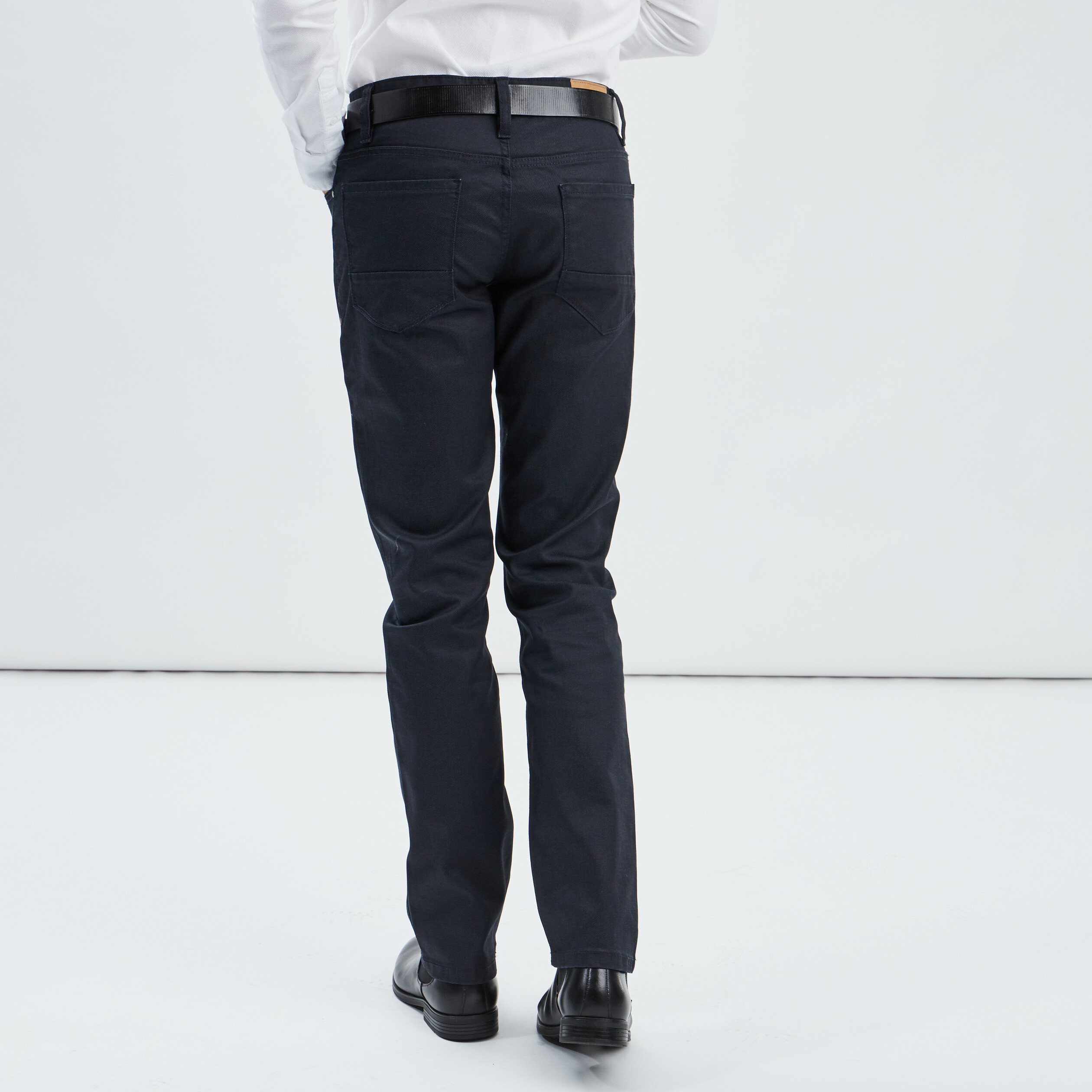 Pantalon droit Creeks denim brut enduit homme | La Halle