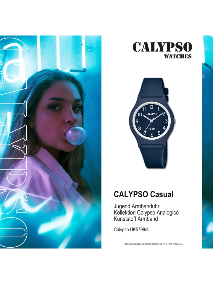 Calypso Analog-Armbanduhr Calypso Analogico dunkelblau mittel (ca. 35mm) günstig kaufen onesize