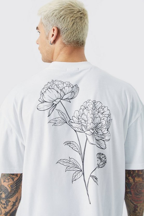 Kastiges Oversize T-Shirt mit Print