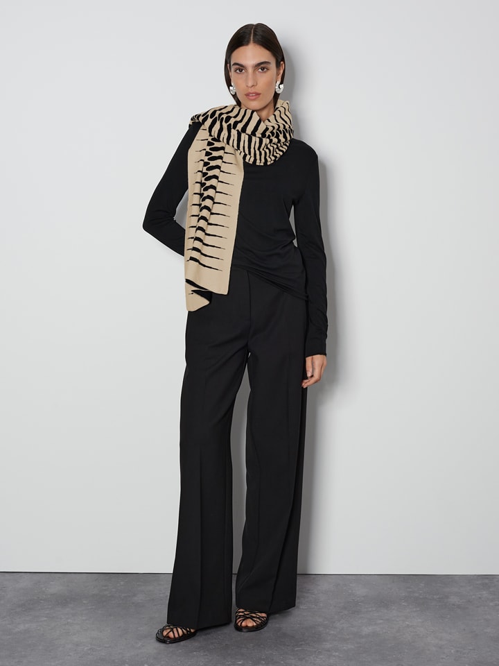 Someday Schal in Beige/ Schwarz - (L)202 x (B)57 cm günstig kaufen onesize