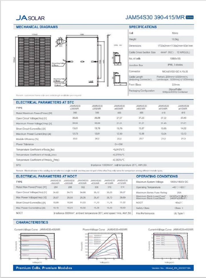 Jet-Line Solaranlage Balkonkraftwerk 410 W 800 W drosselbar Photovoltai