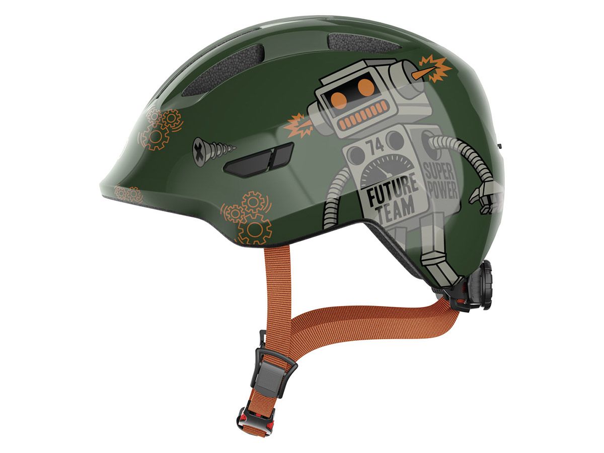 Abus Smiley 3.0 Green Robo Kinderfahrradhelm