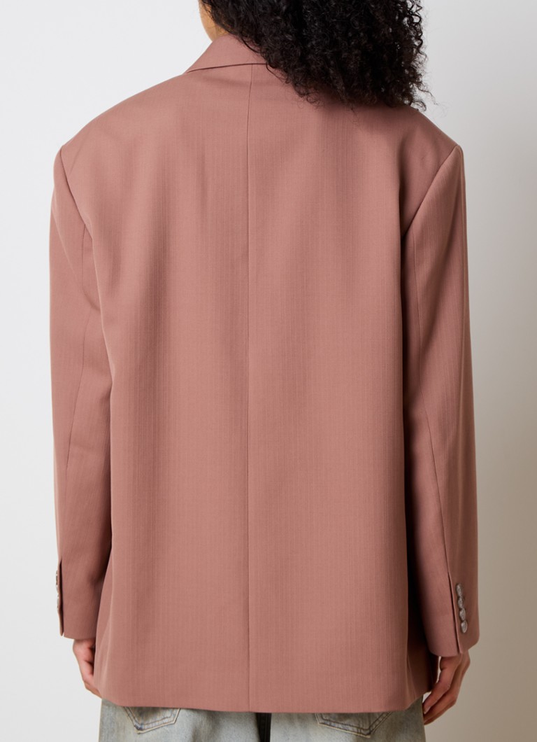 Acne Studios lielizmēra vilnas maisījuma žakete ar krūšu kabatu