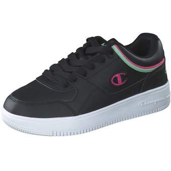 Champion Rebound Vintage Low Sneaker in schwarz