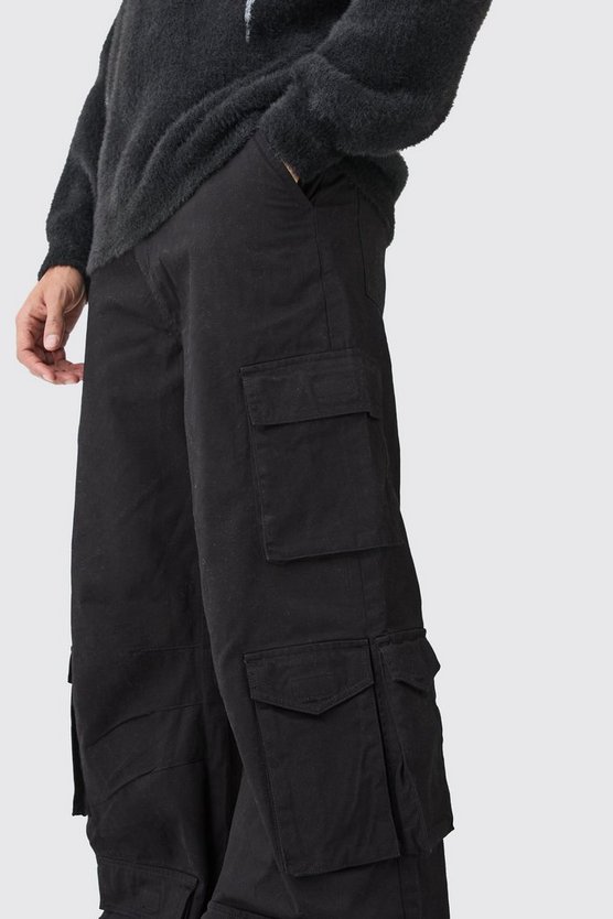 Lockere Hose mit Cargo-Taschen