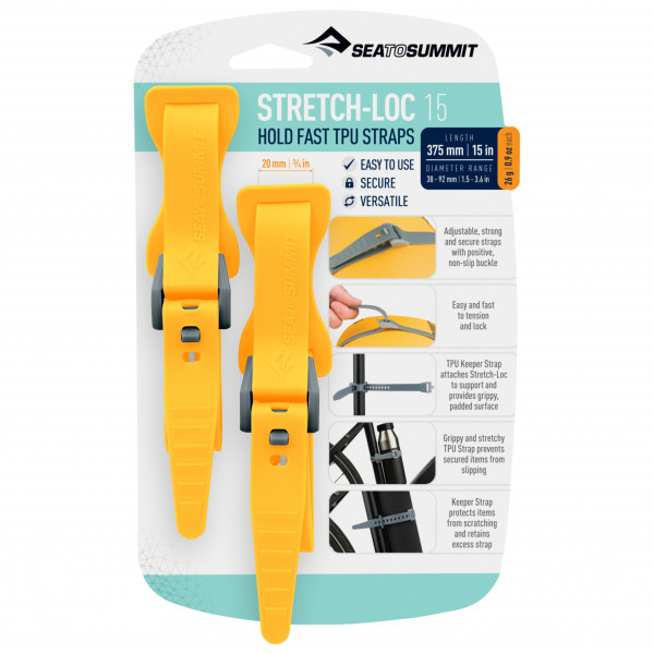 Sea to Summit - Stretch-Loc 15 2-Pack - Spanngurt
