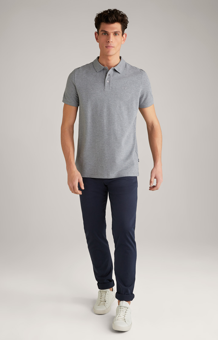 Poloshirt Beeke in Silbergrau