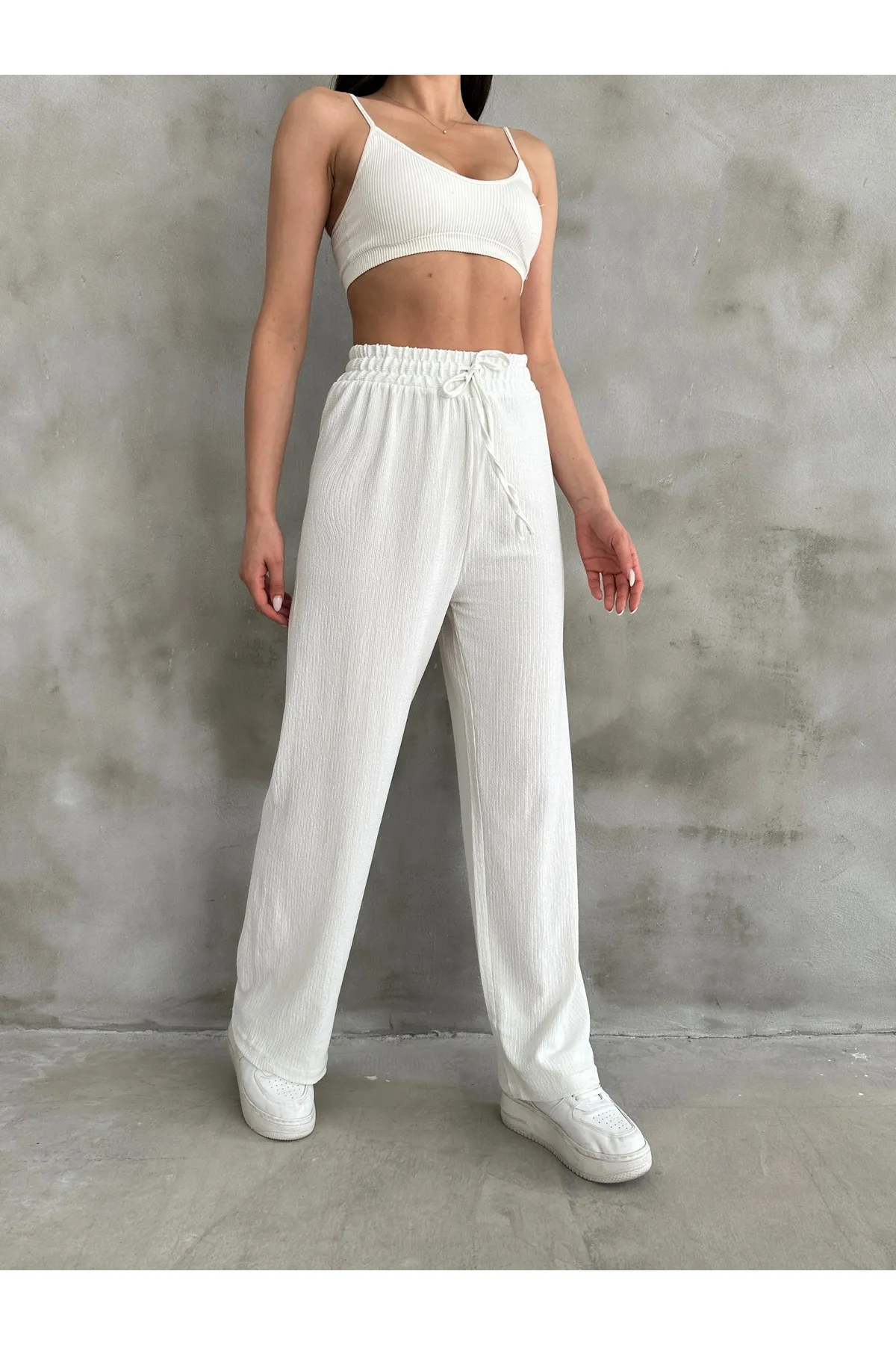 BEJNA  Palazzo-Hose mit elastischem Bund für Damen