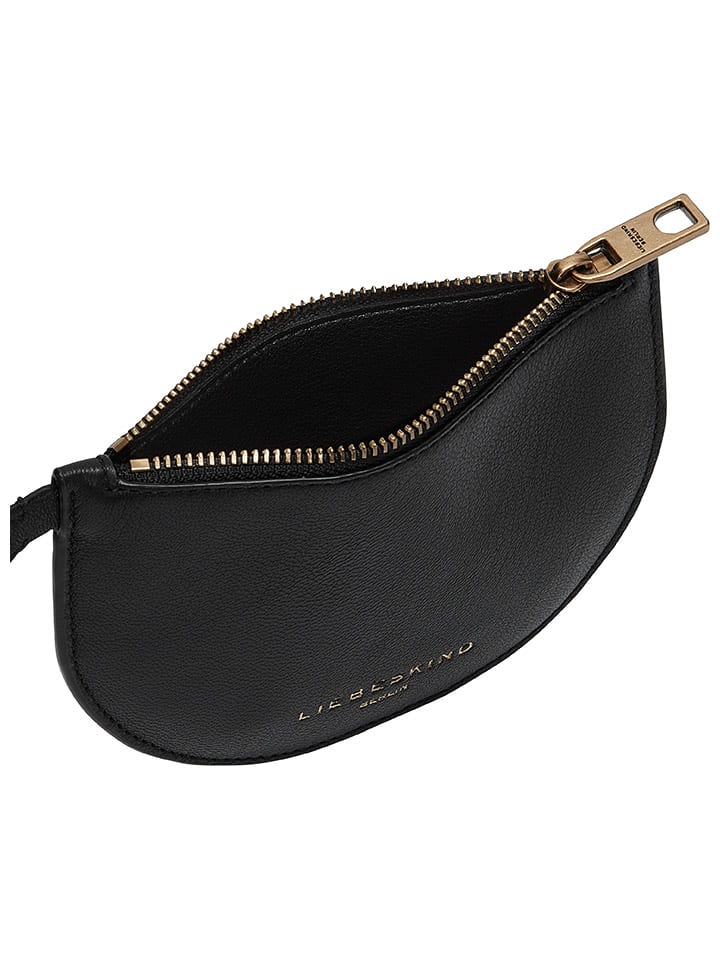 LIEBESKIND BERLIN Leder-Umhängetasche in Schwarz - (B)14 x (H)10 x (T)1 cm günstig kaufen onesize