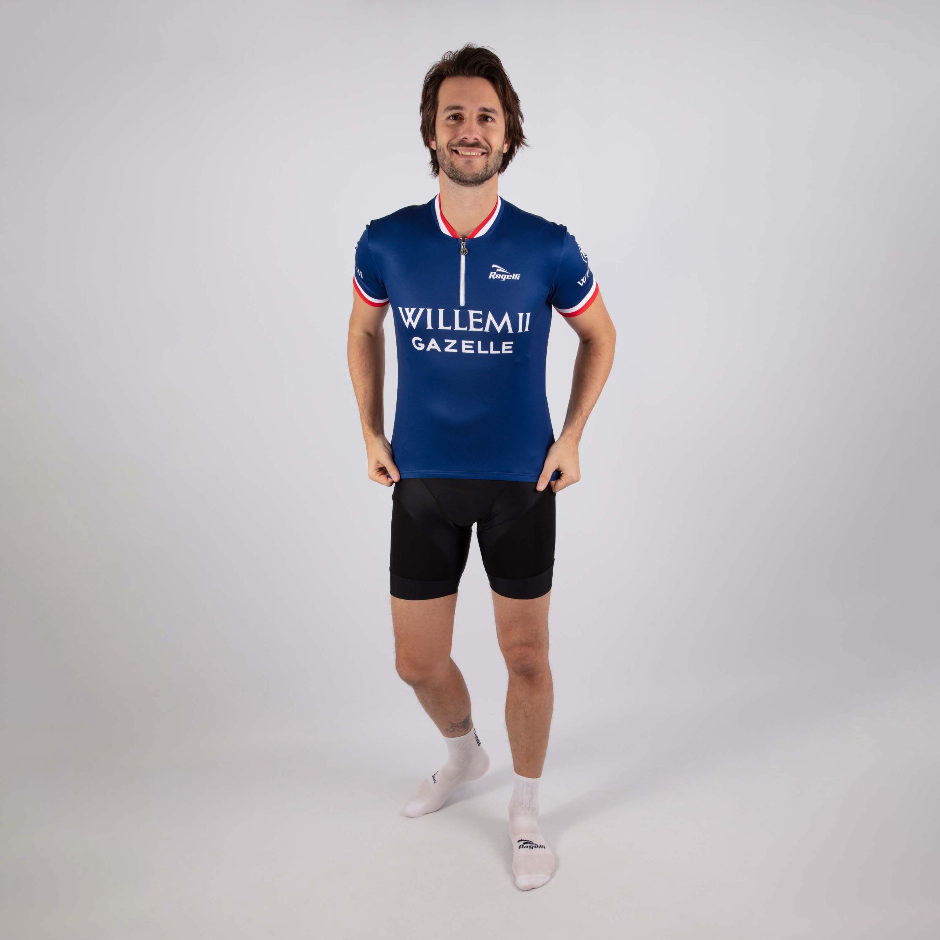 Rogelli Willem 2 Blau Herren Radtrikot Kurzarm