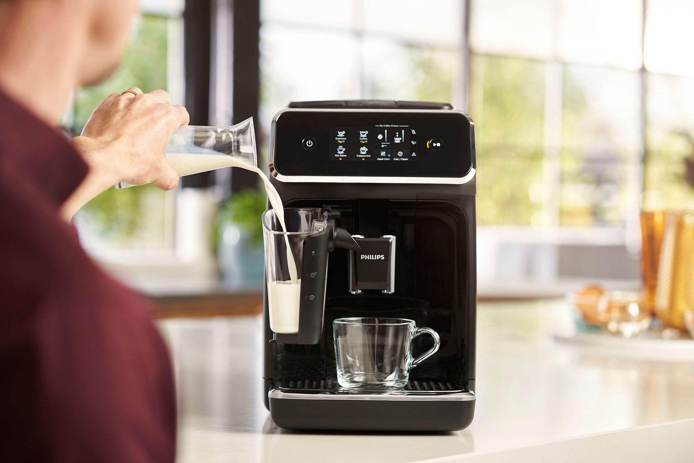 Philips Kaffeevollautomat 2200 Serie EP2231/40 LatteGo, klavierlackschwarz