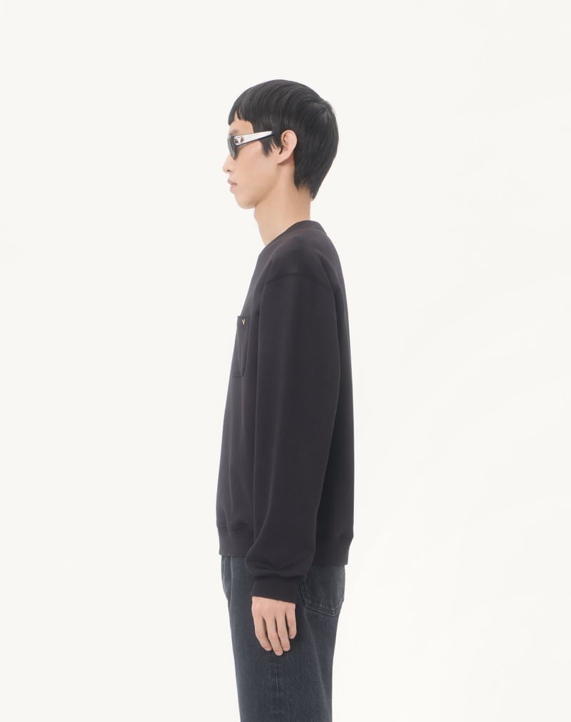Valentino bomuldssweatshirt med Vgold