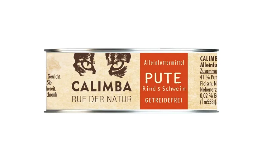CALIMBA Katzennassfutter Pute mit Rind Dose 85 g