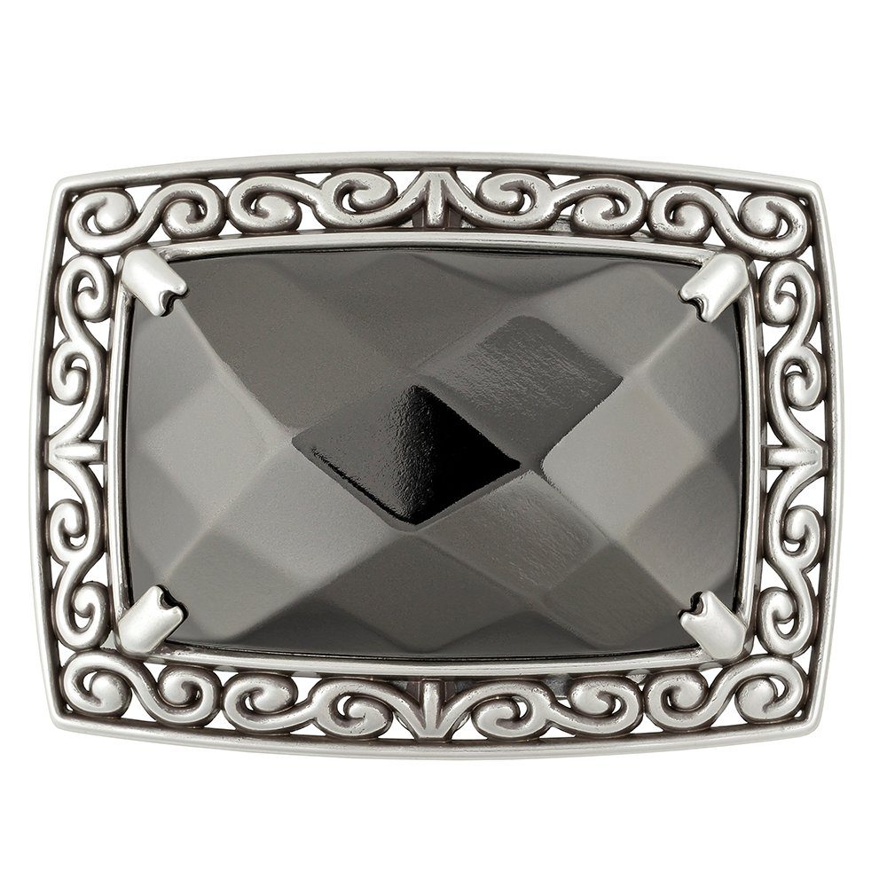 FREDERIC HERMANO Gürtelschnalle 40mm Zink Schwarz - Buckle Luccia - 300307520020