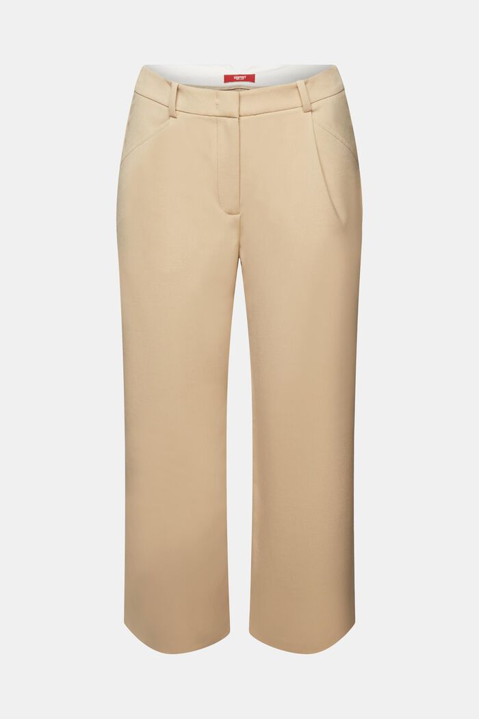 High-Rise-Culotte mit Bundfalten