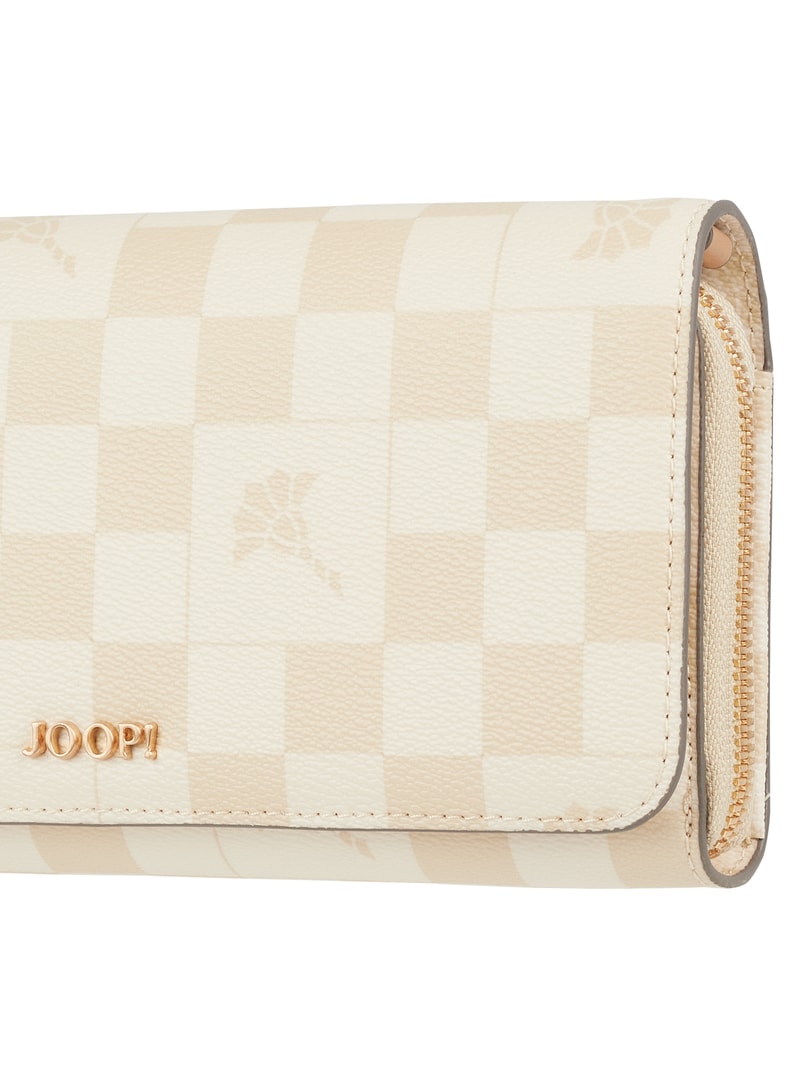 Portemonnaie mit abnehmbarem Schulterriemen Modell 'Leyli' in beige