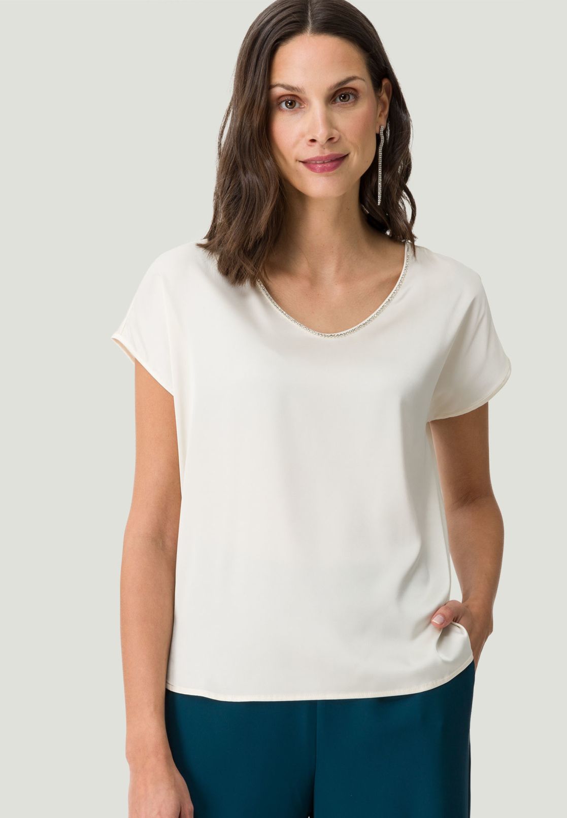 Blusenshirt mit Glitzersteinen
