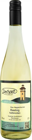 2020 Riesling halbtrocken - Familienweingut Dechent